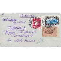 USSR. 1930. FEC. РЕ 14 type 5 with missed top perf. on registered letter sent from Moscow on May 06, 1930. 