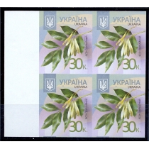 Украина. 2012. Стандарт. 30 коп. без перфорации. Кварт блок.