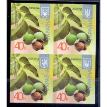 Украина. 2012. Стандарт. 40 коп. без перфорации. Кварт блок.