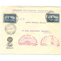 Германия. СССР. 1931. Письмо Генералу Нобиле на ледокол Малыгин.