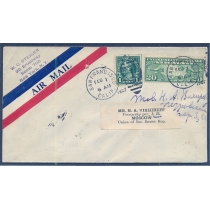 США. Простое авиа письмо из Сан Франциско 01.02.1927.
