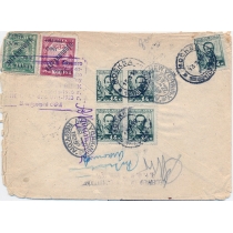 USSR. 1929. Registered letter sent from Moscow to USA on March 13, 1929.
