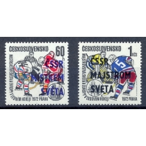 Mi 915r-2084. Чехословакия. 1972. Хоккей