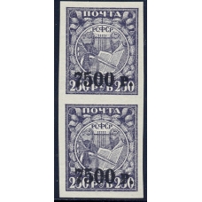 RSFSR. 1922. SC 047 var. Broken "0" in "7500".