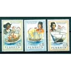 Cook Islands. 500 anniversary of discovery of New world by Columbus
