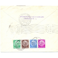 USSR. Registered letter sent by airmail from Moscow on August 22, 1934.