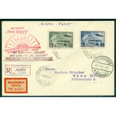 СССР. Заказное письмо с ледокола "Малыгин" 18.07.1931.