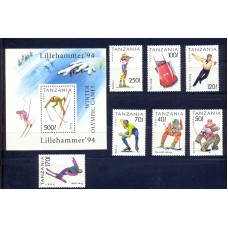 Mi 183r-1705. Tanzania. Winter Olympic Games 1994