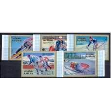 Ajman. Olympic Games in Sapporo 1972. With margin. Imperforated