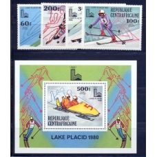 Mi 632. CAR. Winter Olympic Games in Lake Placid 1980