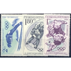 Mi 899r-1447. Czechoslovakia. Winter Olympic Games in Innsbruck 1964