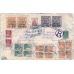 USSR. 1924. FEC. РЕ 1 type 4 and РЕ 3 type 1 i on registered letter sent from Rostov-on-Don on December 24, 1924. 