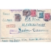 USSR. 1928. FEC. РЕ 16 type 4 and РЕ 17 type 3 with missed perf. on top on registered letter sent from Moscow on December 07, 1928.