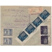 RSFSR. FEC. 1923. 250 roubles on registered letter sent from Moscow to Czechoslovakia on January 18, 1923.