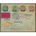 USSR. Registered air letter sent from Moscow on July 29, 1924.