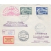 USSR. 1931. Postcard and cover Graf Zeppelin and icebreaker Malygin.