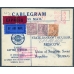 England. Registered air letter sent from London on August 3, 1927.