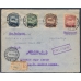 USSR. Registered air letter sent from Moscow on June 12, 1924.