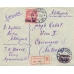 USSR. FEC. 1927. 50 kopecks, type 1 on registered letter sent from Moscow on July 08, 1927.