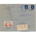 USSR. FEC. 1927. 25 kopecks, type 3 on registered letter sent from Moscow on June 09, 1927.
