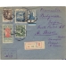 USSR. FEC. 1927. 10 kopecks, type 1 on registered letter sent from Moscow on January 11, 1927.