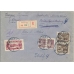 USSR. FEC. 1926. Pair of 5 kopecks, reengraved and 10 kopecks, type 3 on registered letter sent from Moscow on October 30, 1926.