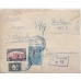 СССР. КЗО. 1932. 50 коп. тип 1 и 1 руб. тип. 1 на заказном письме из Москвы 03.03.1932 в Англию.